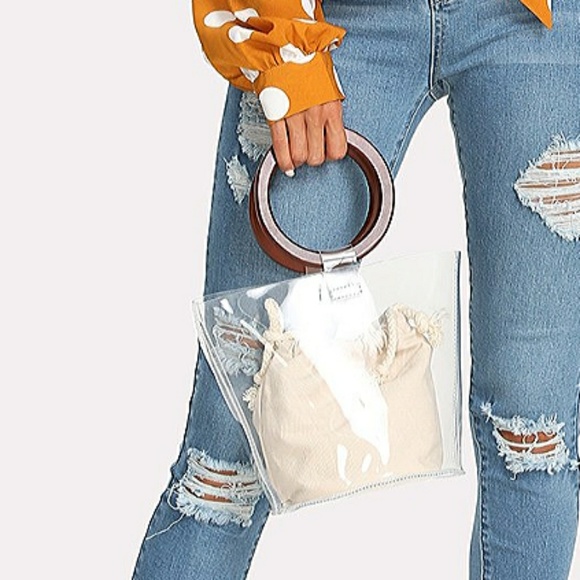 ⬇️VIVA | Wooden Handle Mini Bag - Picture 5 of 5